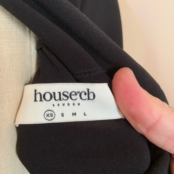 HOUSE OF CB Halter Neck Ruffle Hem Crepe Cocktail Dress - Picture 7 of 9